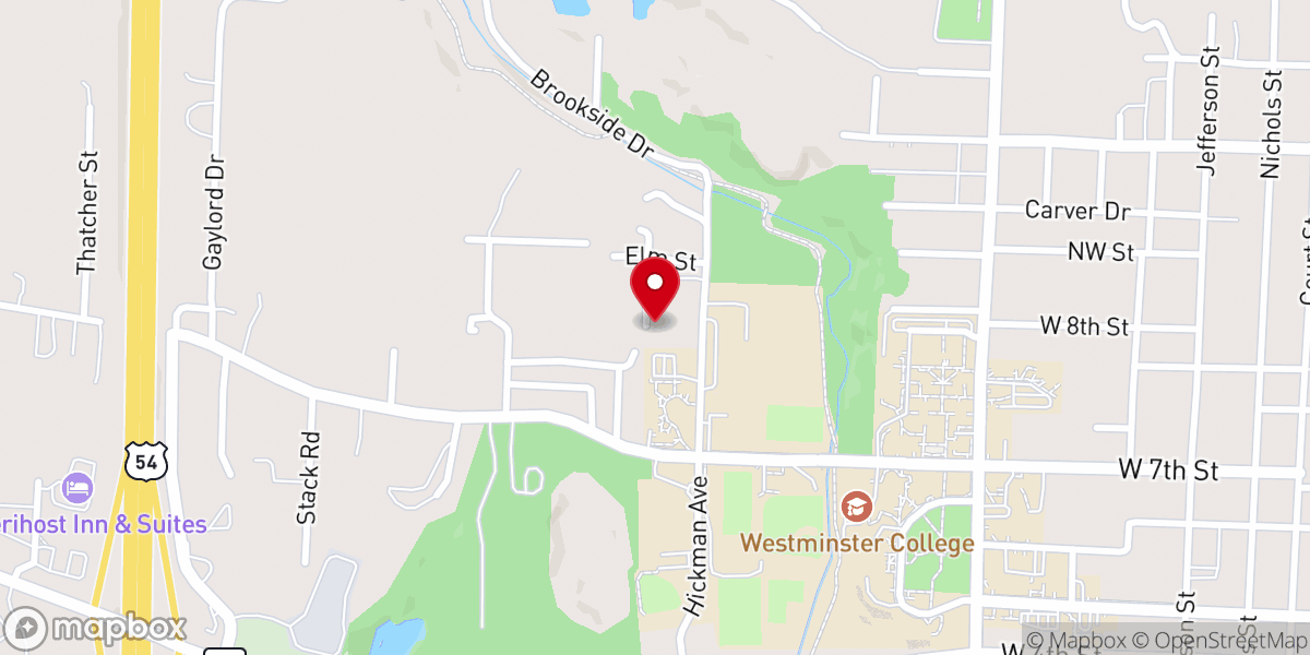 Map showing location of Victory Fellowship Church of Fulton Inc