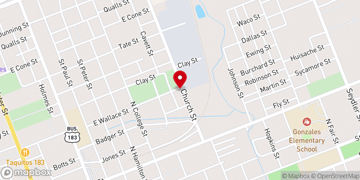 Map showing location of Webster Chapel African Methodist Episcopal Church