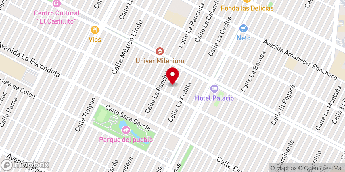 Map showing location of Torre Fuerte Neza