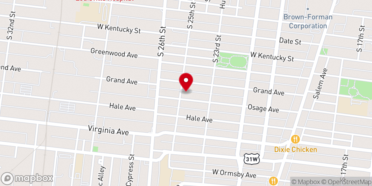 Map showing location of Greater Friendship Baptist Church