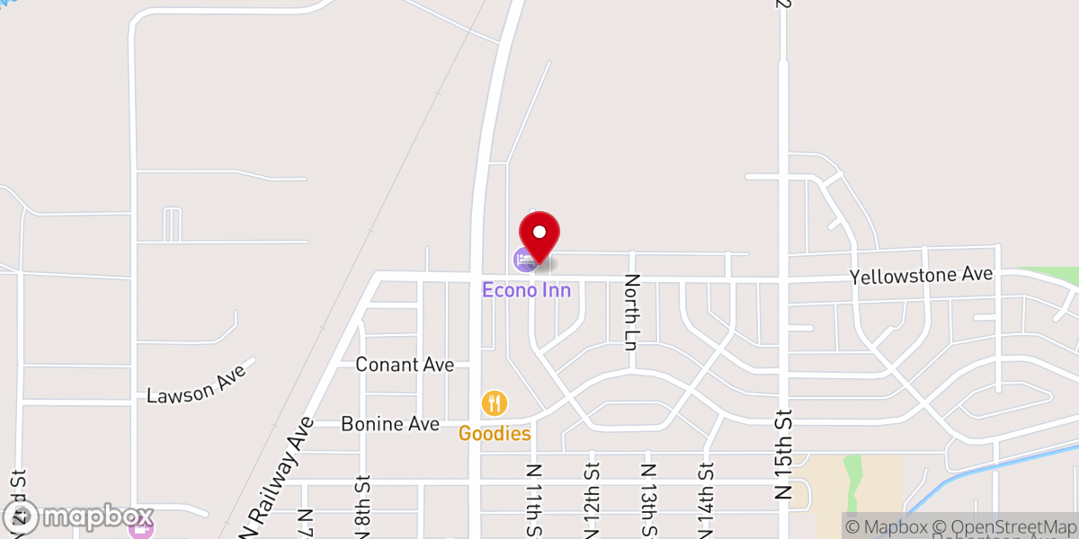 Map showing location of Grace Chapel Community Church