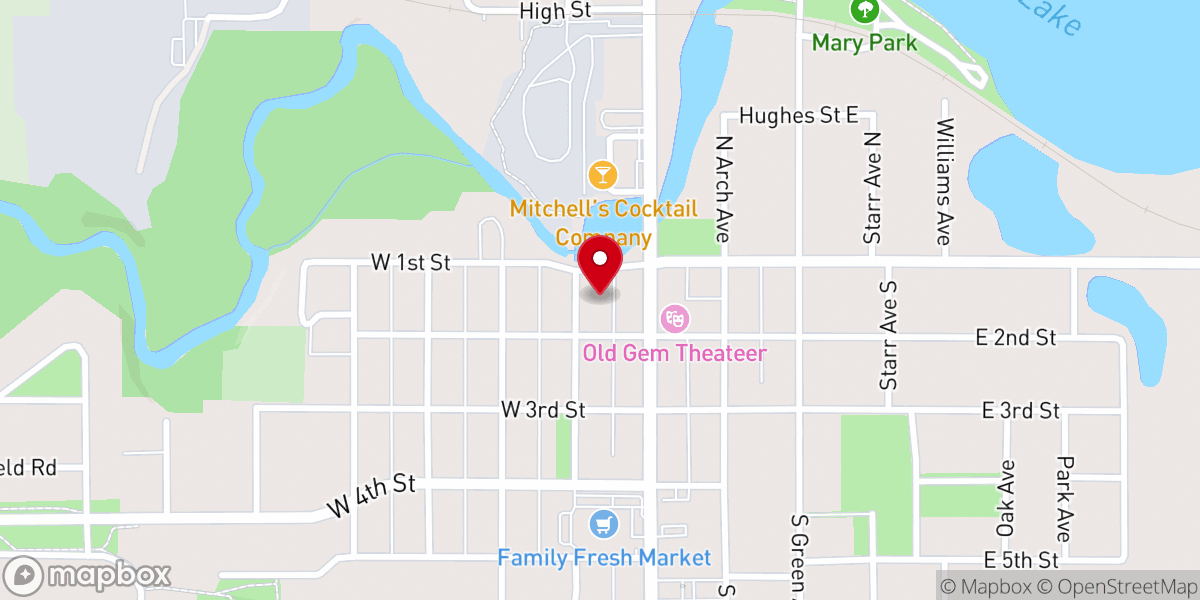 Map showing location of New Life Family Church
