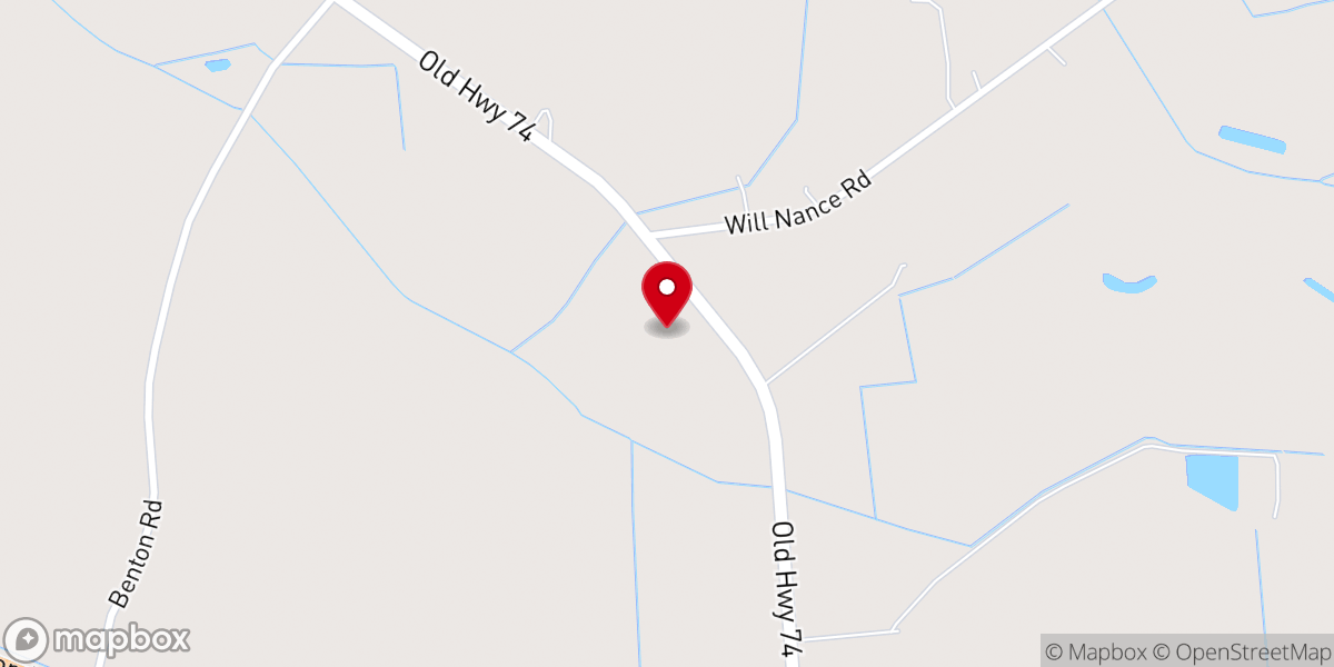 Map showing location of Trinity Faith Tabernacle