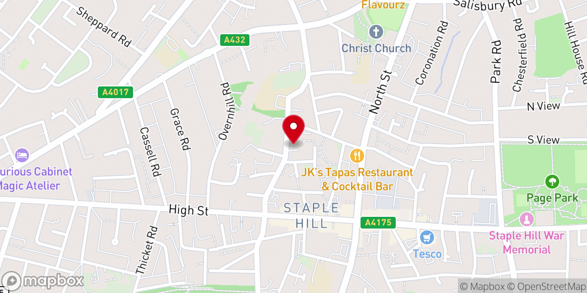 Map showing location of Pendennis Good News Church
