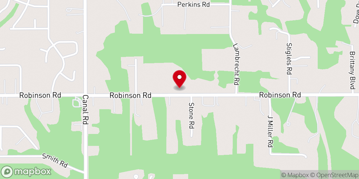 Map showing location of Community Baptist Church