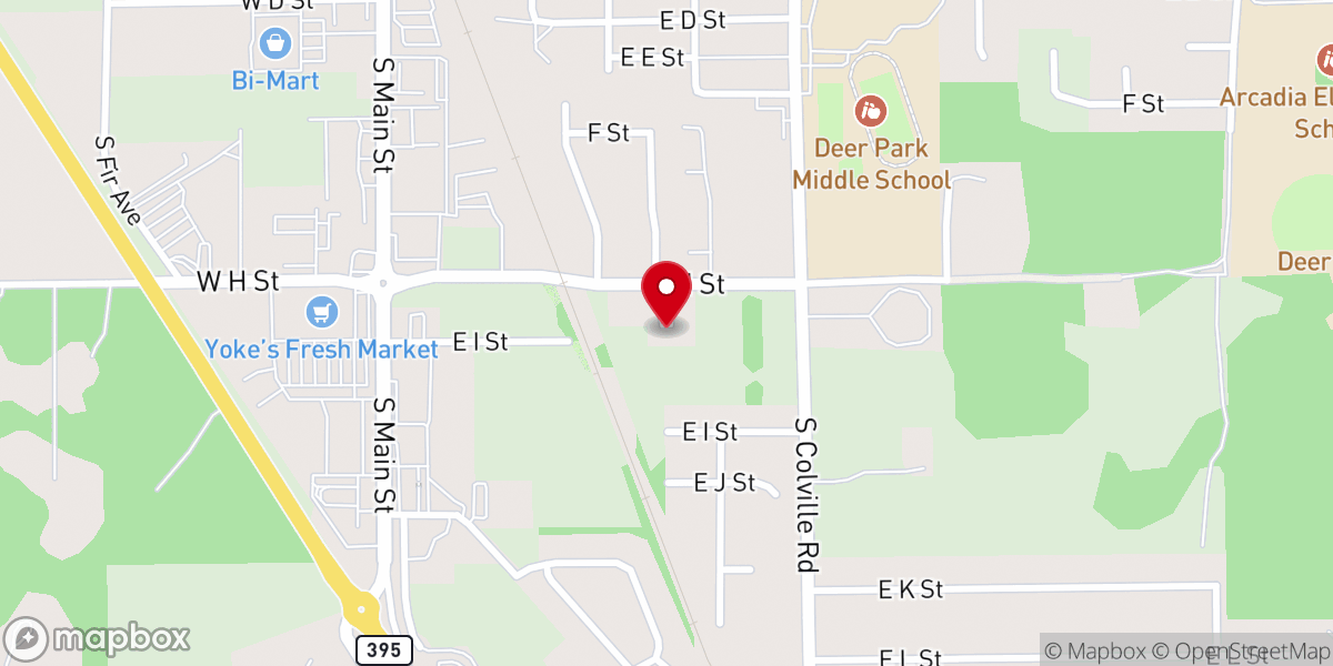 Map showing location of Tri-County Christian Center