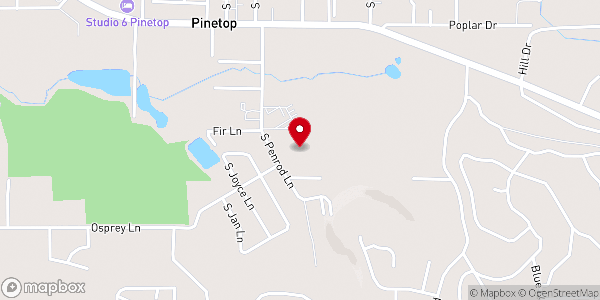 Map showing location of Shepherd of the Mountains Lutheran Church