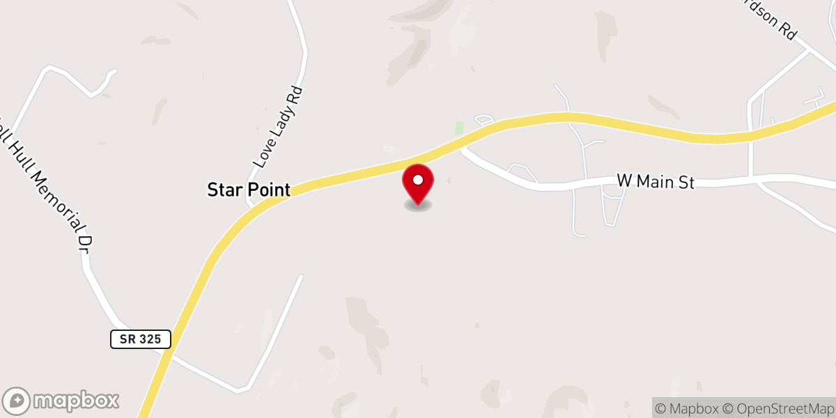 Map showing location of Byrdstown Pickett County Chamber of Commerce
