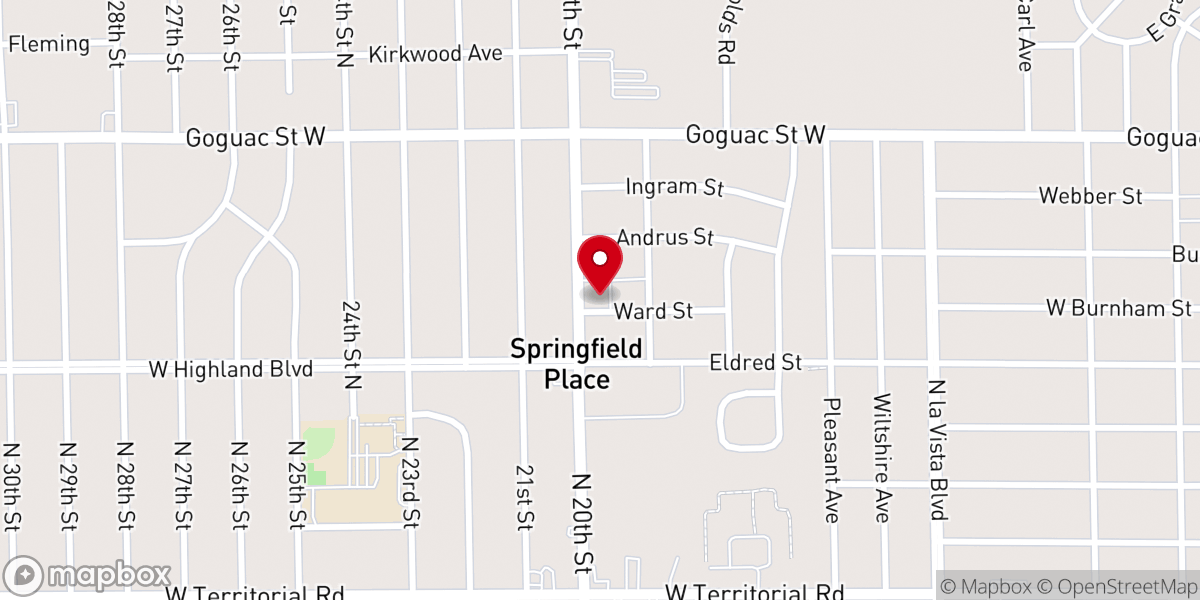 Map showing location of Church of Christ