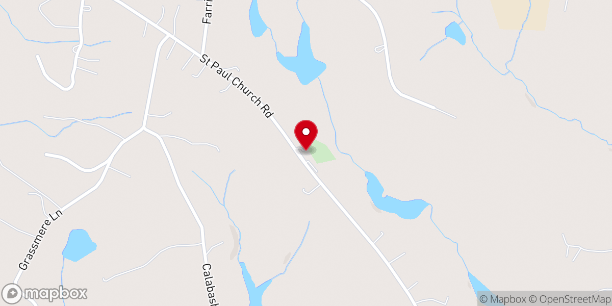 Map showing location of Saint Paul Methodist Church