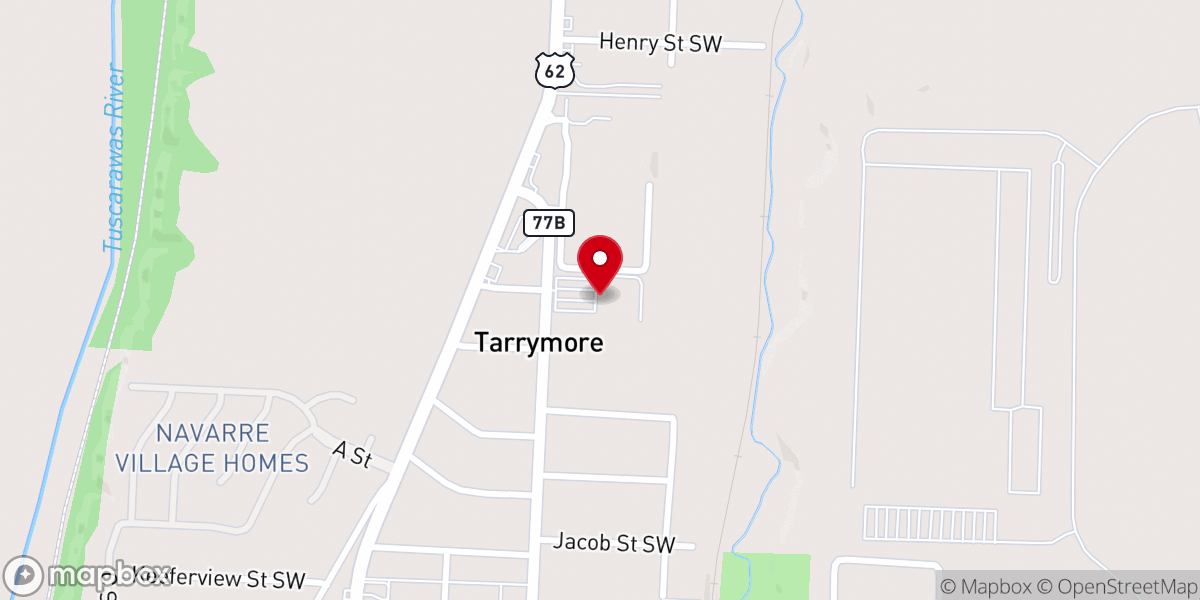 Map showing location of Navarre Towpath Trail YMCA