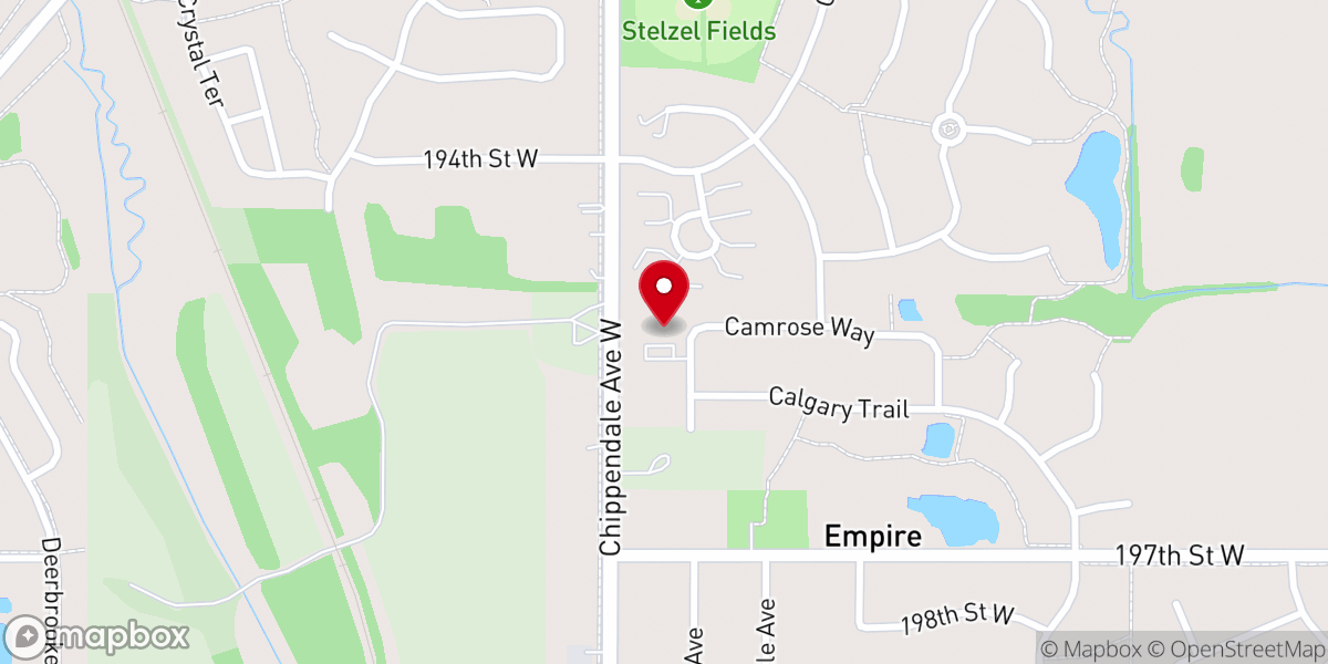 Map showing location of Hope Ministries