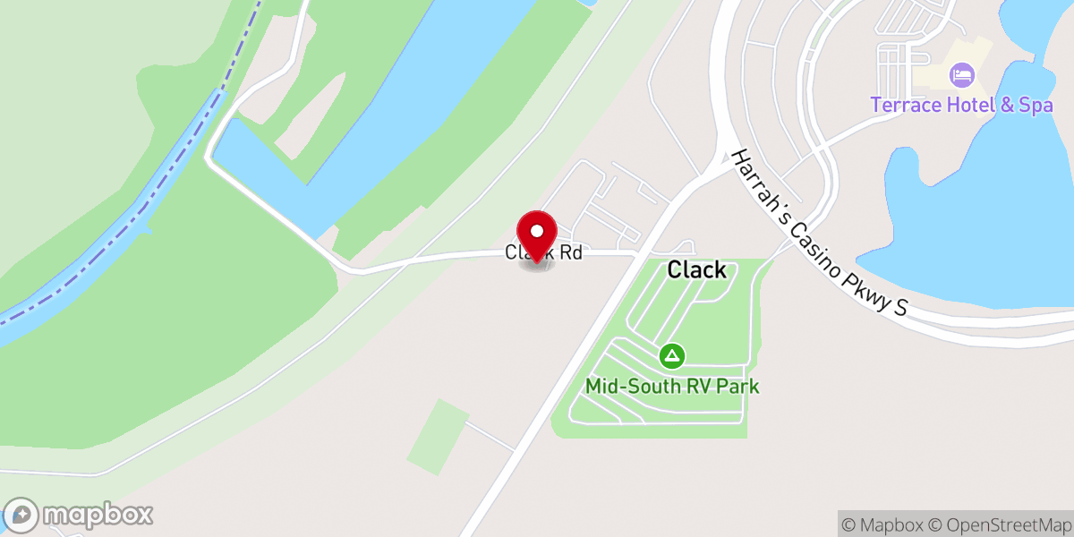 Map showing location of Simuel M.B. Church
