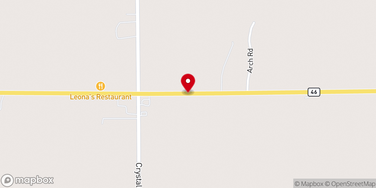 Map showing location of Cornerstone Worship Center