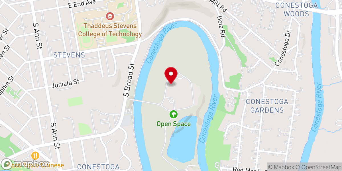 Map showing location of Christian Association Vision for Today