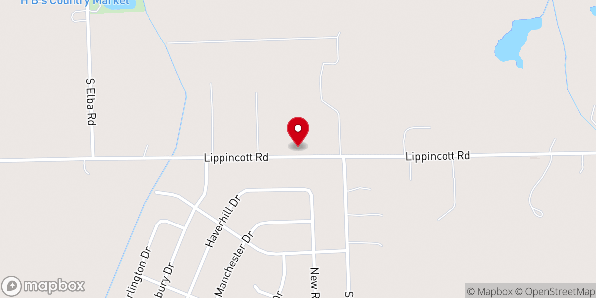 Map showing location of Faith Bible Baptist Church