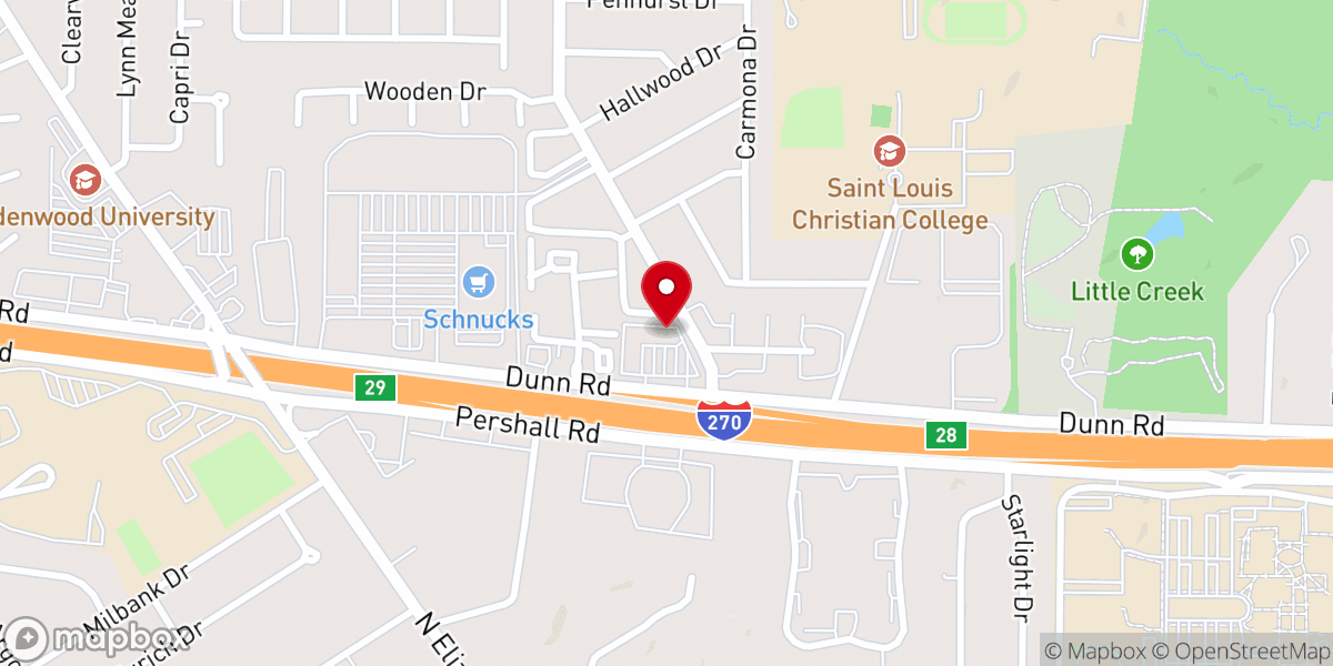 Map showing location of Rock and Redemption Church