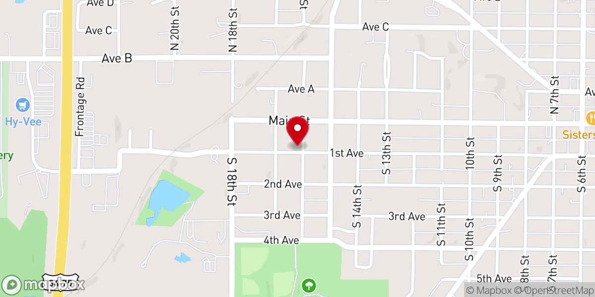 Map showing location of Connecting Point Church