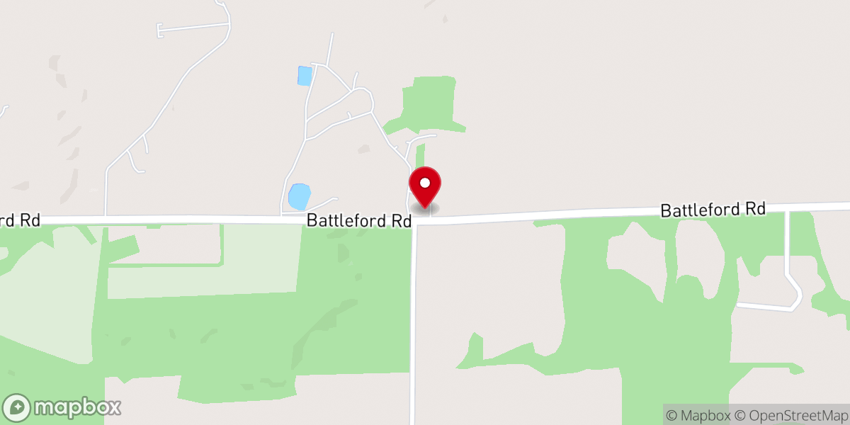 Map showing location of Carrier Mills Amish Menn Church
