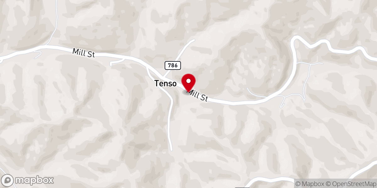 Map showing location of Mill Creek Church