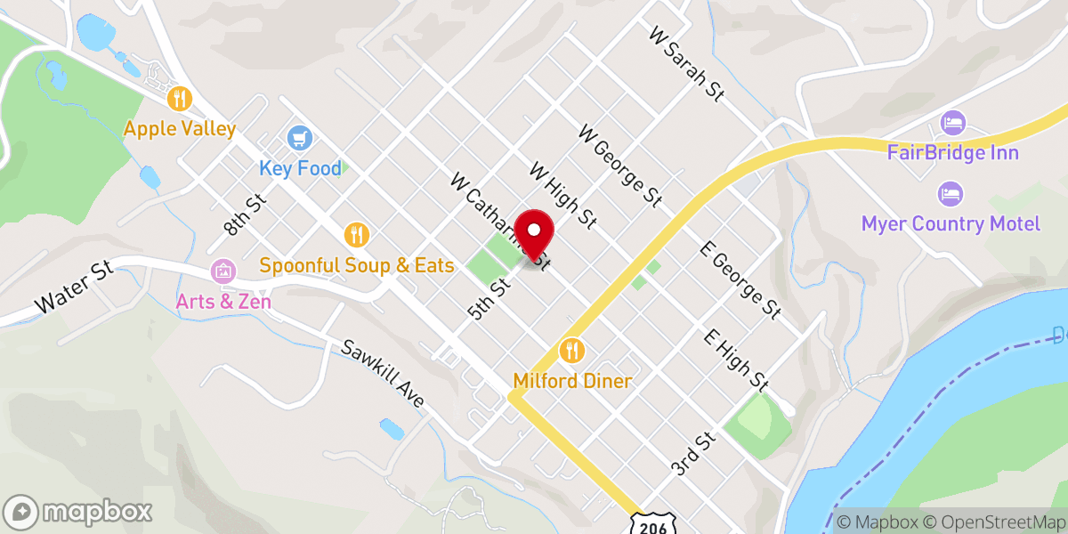 Map showing location of Pike Ecumenical - Food Distribution Center