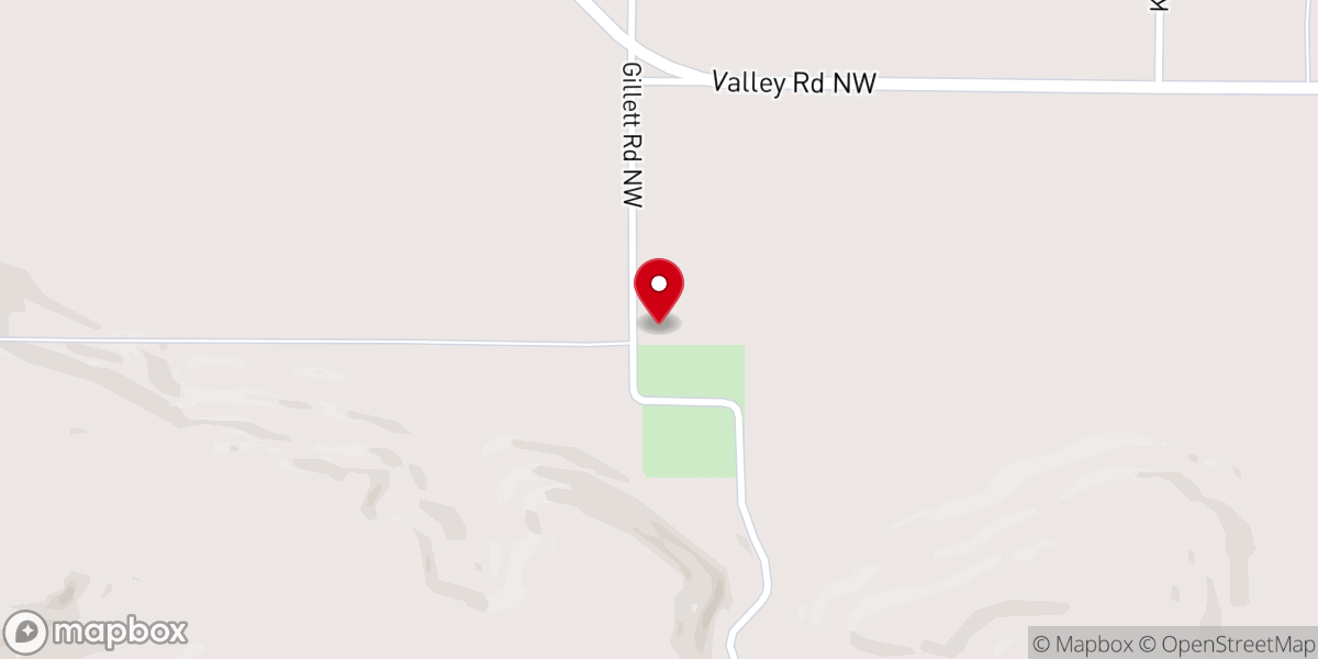 Map showing location of Clearwater Chapel