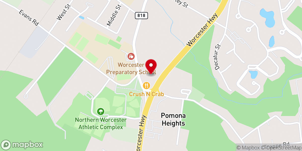 Map showing location of Faith Baptist Church