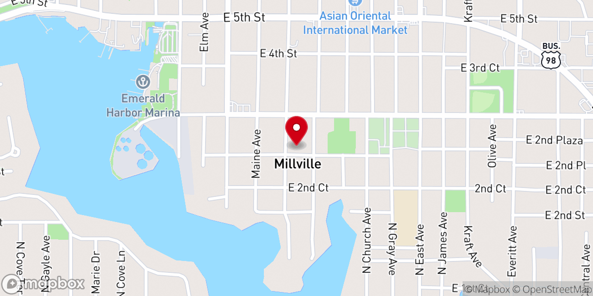 Map showing location of Immanuel Baptist Church