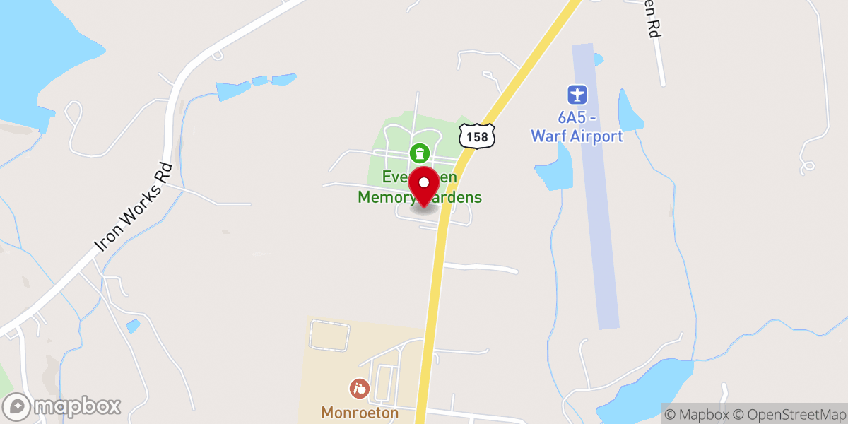 Map showing location of Growing Oaks Community Church