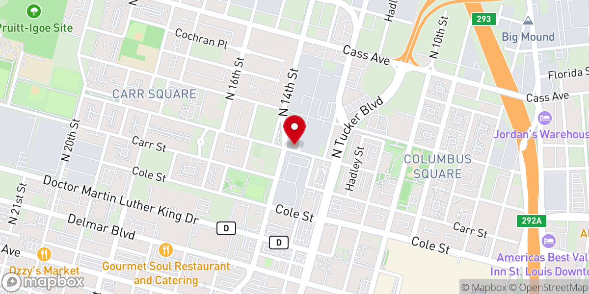 Map showing location of Stranger's Home Missionary Baptist Church