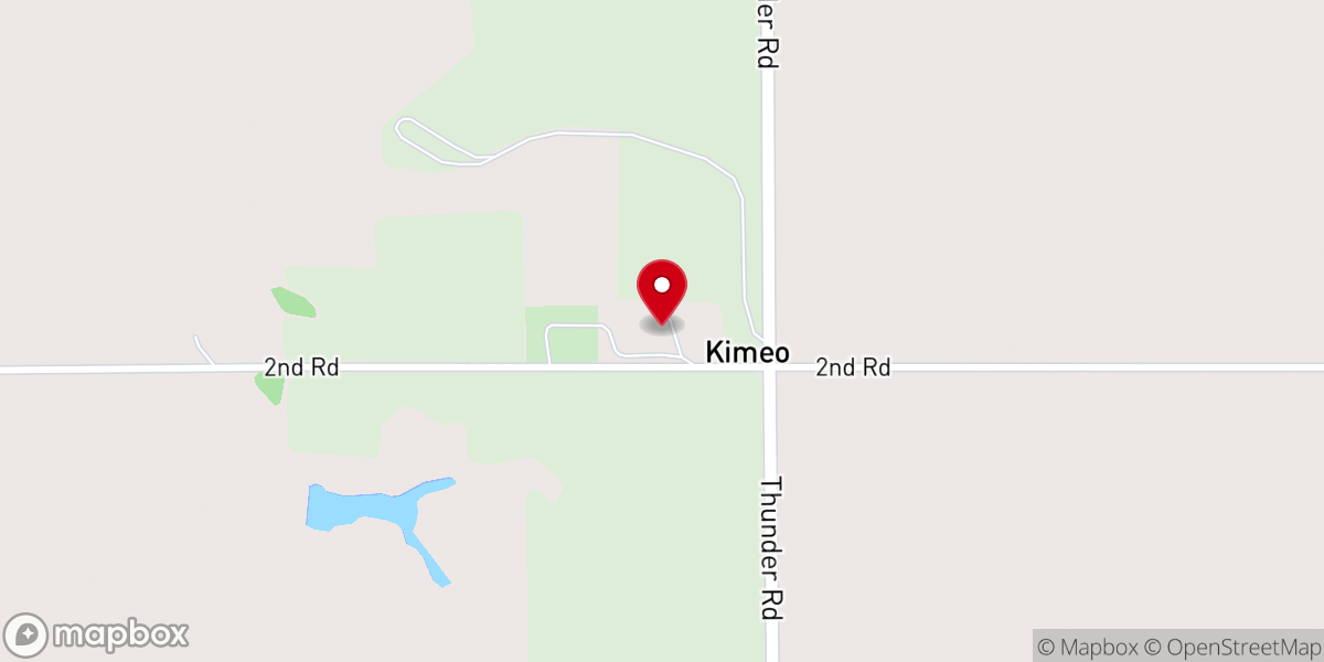 Map showing location of Saint Michael, Kimeo