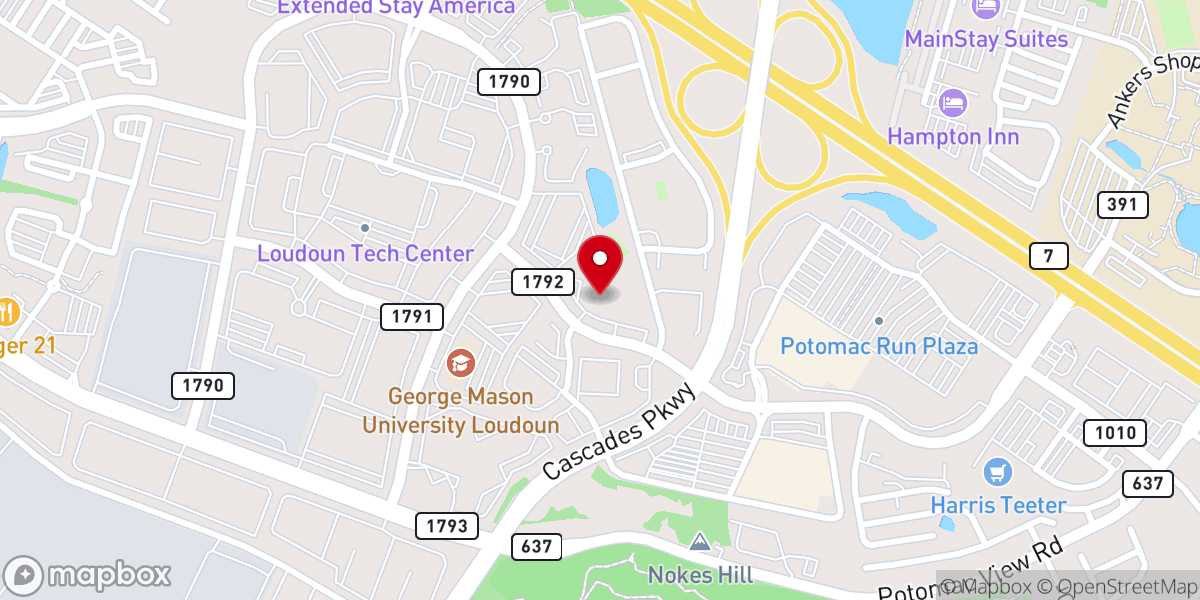 Map showing location of Grace Covenant Church-Sterling