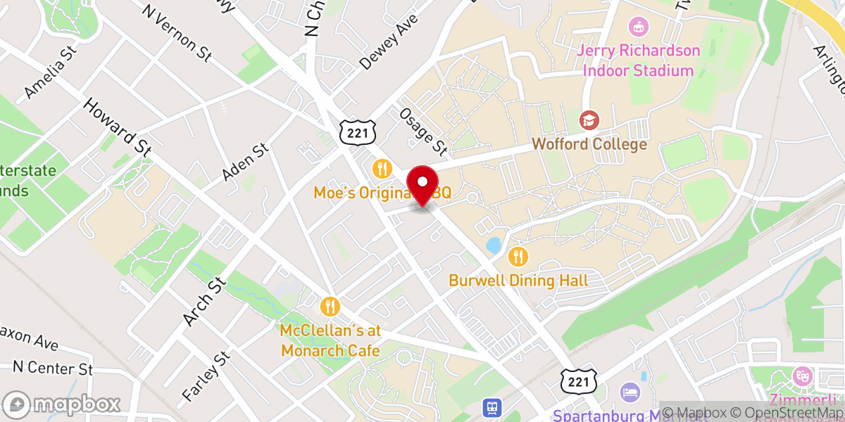 Map showing location of First African Methodist Church