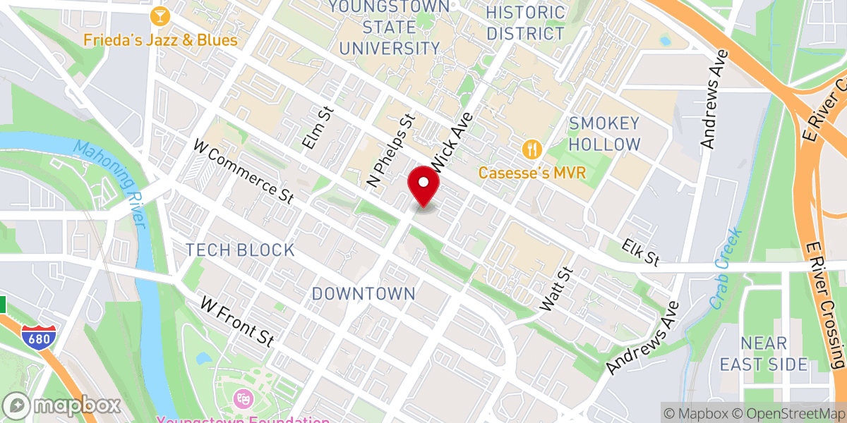 Map showing location of First Presbyterian Church