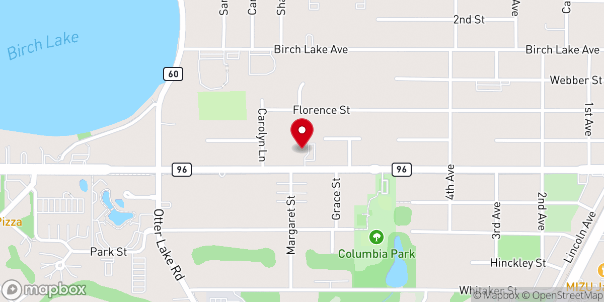 Map showing location of House of Glory Ministries, Minnesota