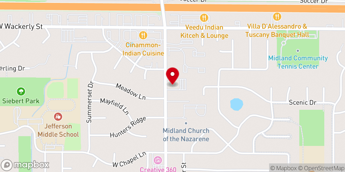 Map showing location of North Point Ministries