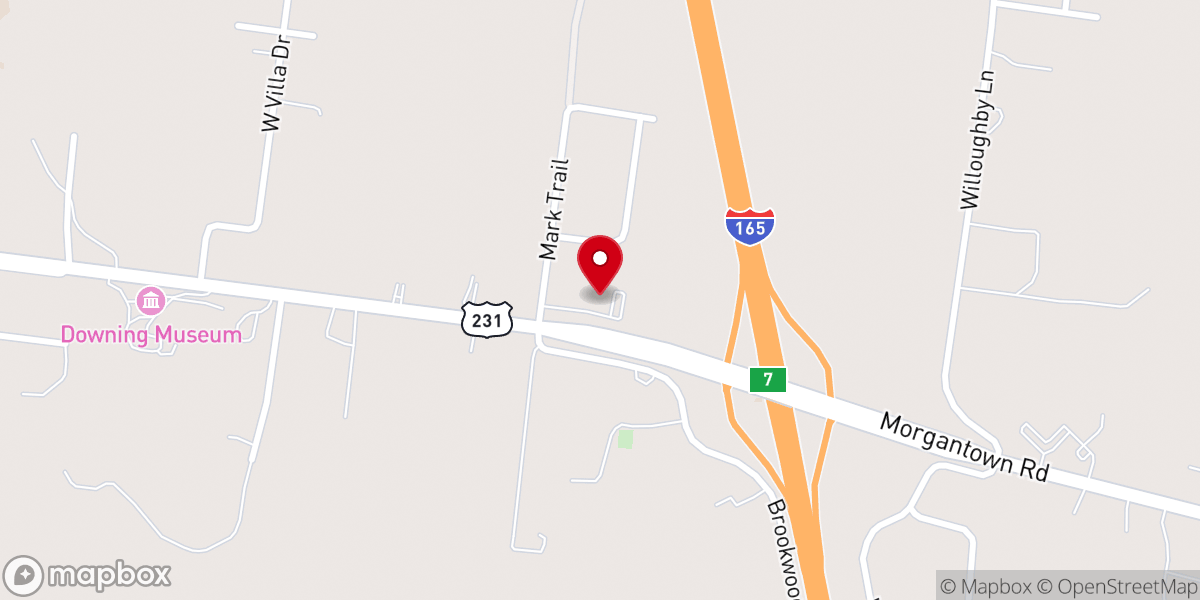 Map showing location of Grace Baptist Church