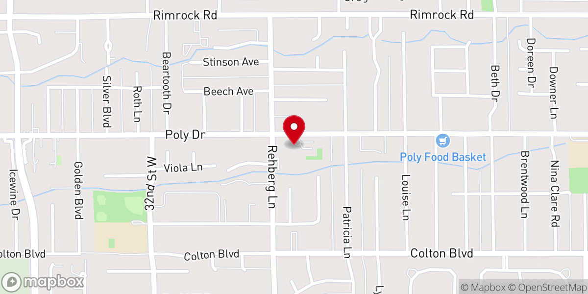 Map showing location of Mayflower Congregational Church