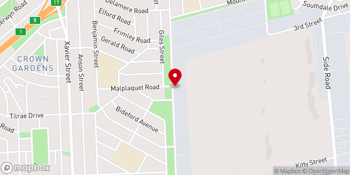 Map showing location of Rivers Of Living Waters Ministries Johannesburg
