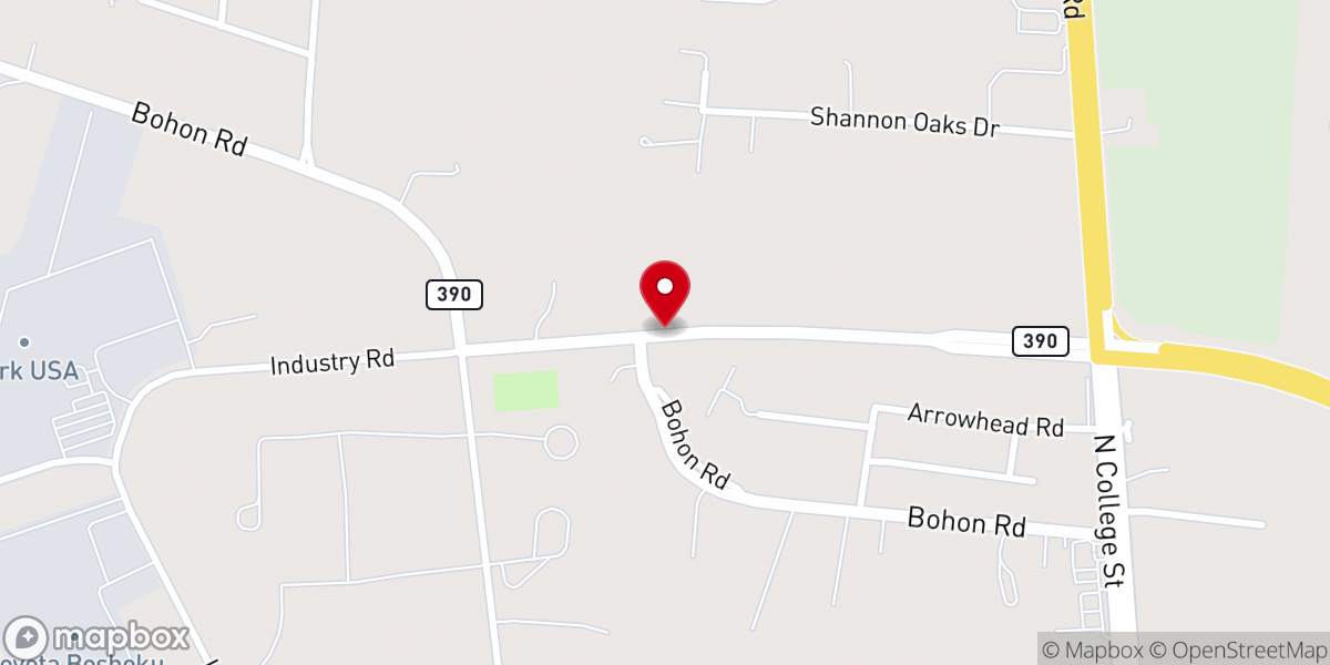 Map showing location of Triple Cross Cowboy Church