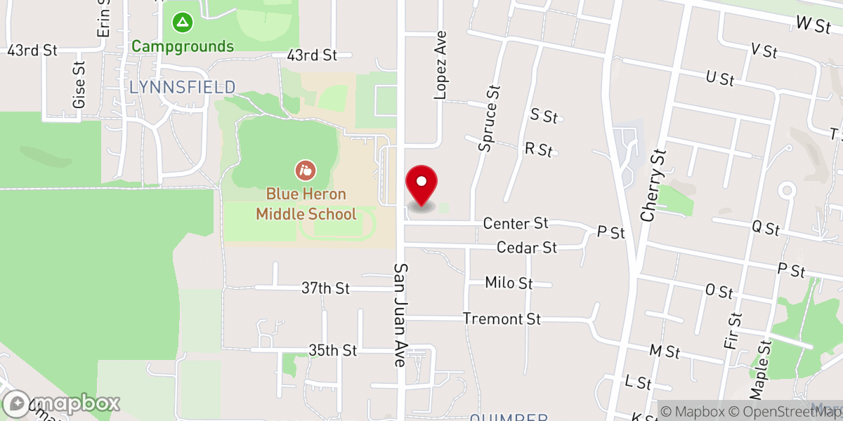 Map showing location of New Song Foursquare Church