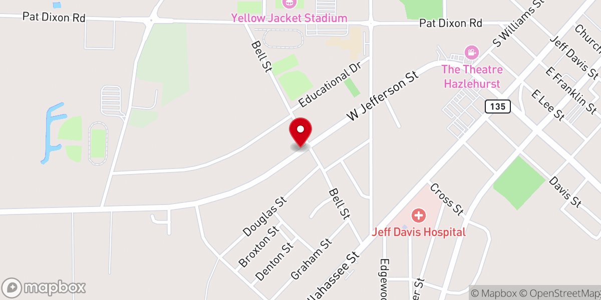 Map showing location of Grace Community Church of God