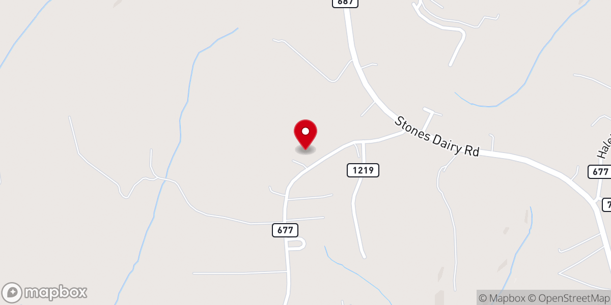 Map showing location of Orchard Drive Baptist Church