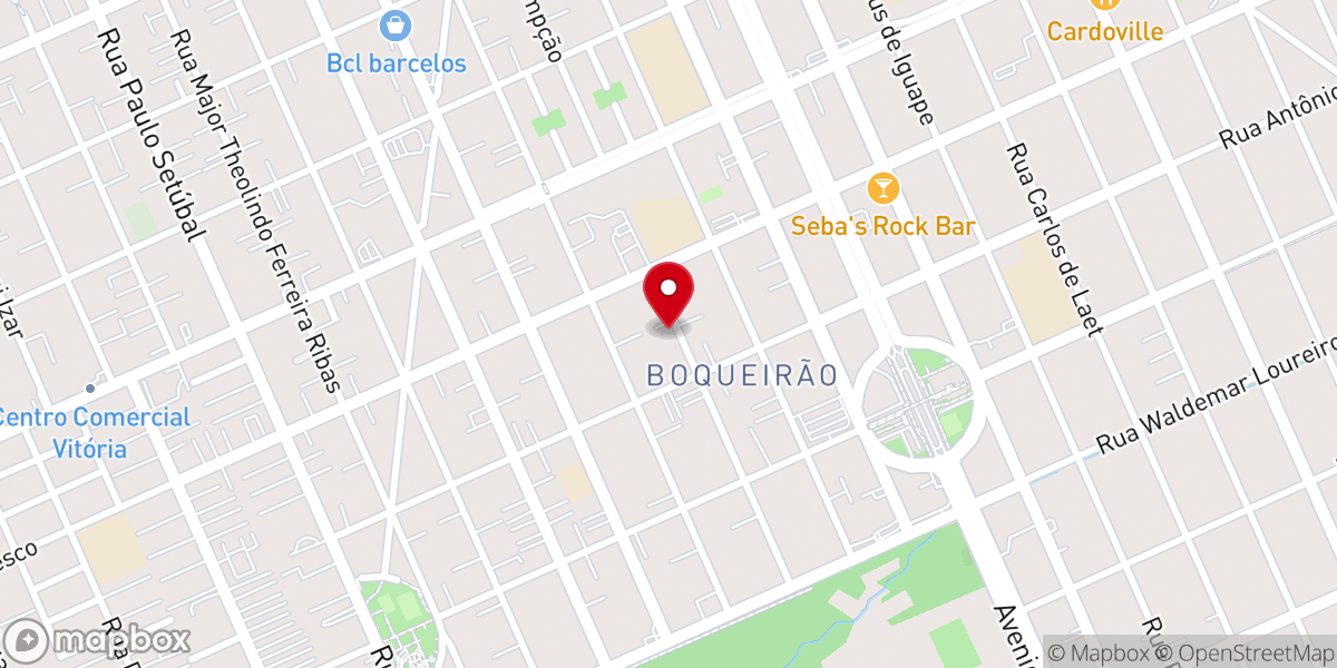 Map showing location of Igreja Batista Curitibana