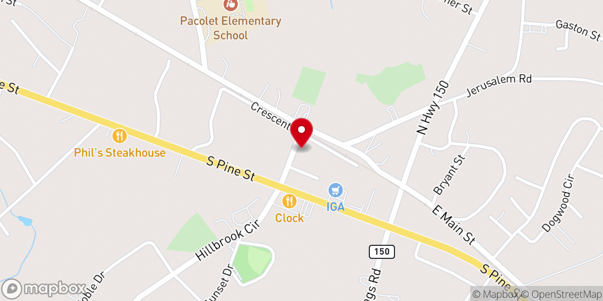 Map showing location of Friends of Faith Baptist Church