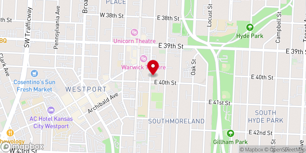 Map showing location of Midtown Baptist Temple