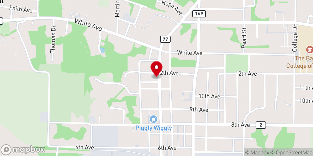 Map showing location of Black Horse Coffee House