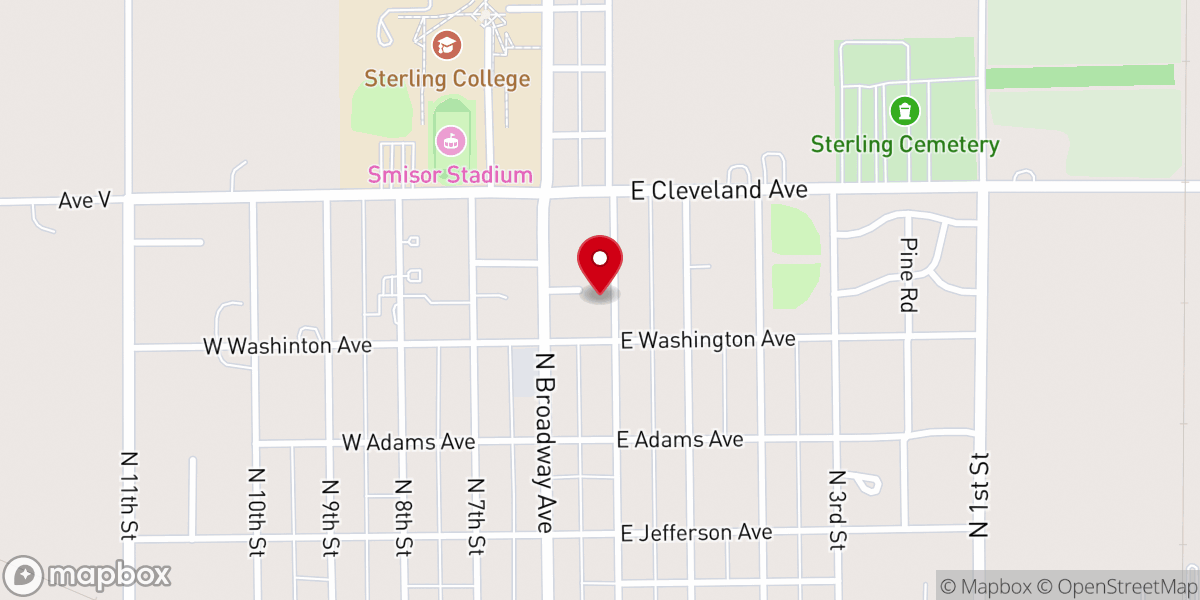 Map showing location of Encounter Church - Sterling Campus - Assembly of God