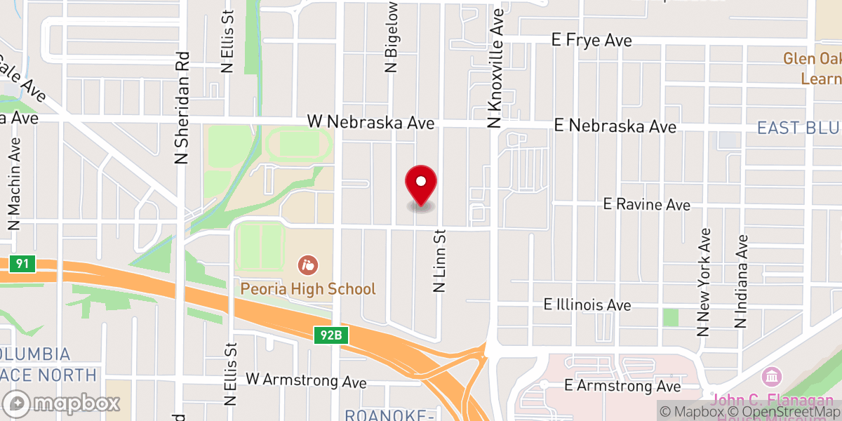 Map showing location of Bible Methodist Church