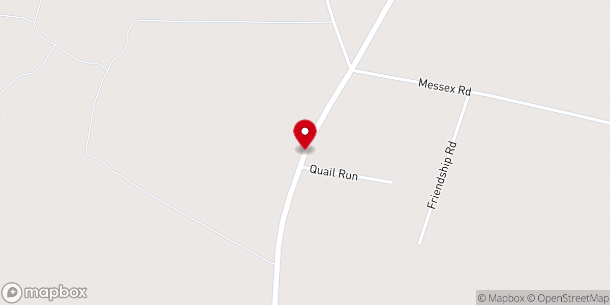 Map showing location of Magnolia Baptist Church